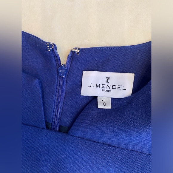 J. Mendel Paris Blue MIDI Dress - Picture 2 of 5